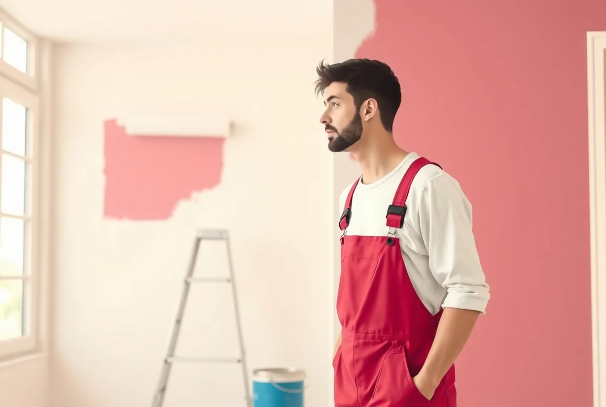 Peintre Montataire 60160 en intervention sur un chantier